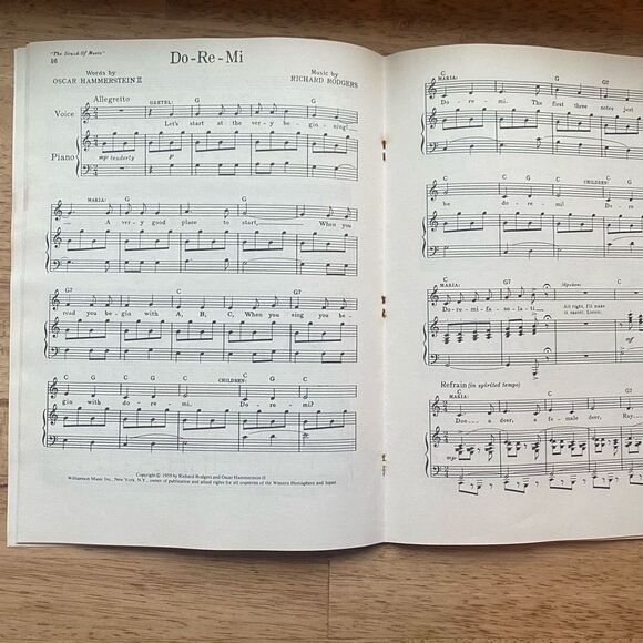 Vintage The Sound of Music Vocal Selection Sheet Music Book Songbook - Picture 8 of 11